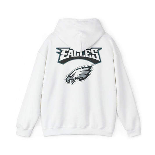 Philadelphia Eagles Hoodie — Team Logo Fan Sweatshirt (White)