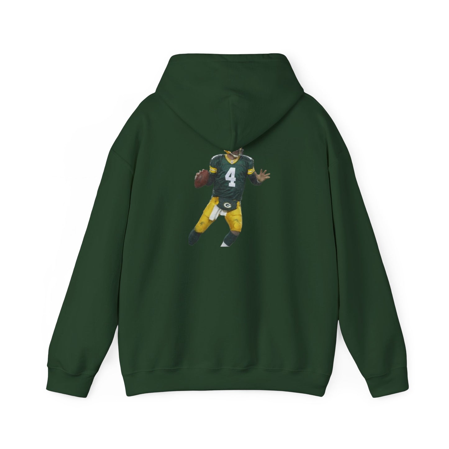 Packers Favre Midweight Hoodie — Football Fan Hoodie (Forest Green)