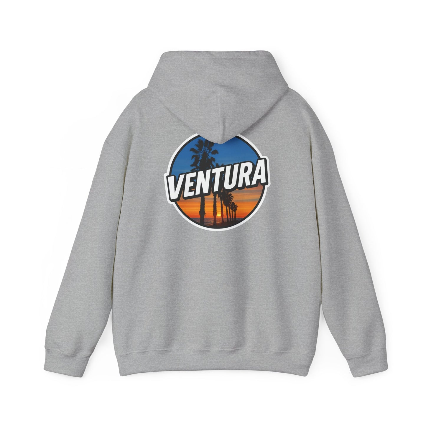 Ventura Surfer's Point Sunset Hoodie — Sports Grey Ventura Sweatshirt