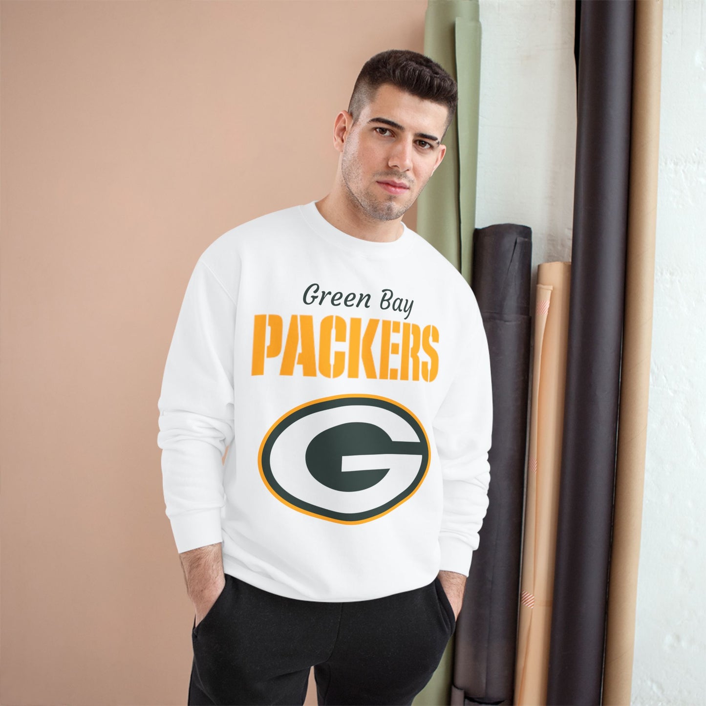 PACKERS Champion Crewneck Sweatshirt (White)