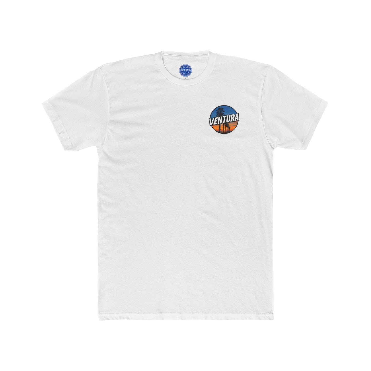 Ventura Sunset California Palm Beach Graphic Tee (White)