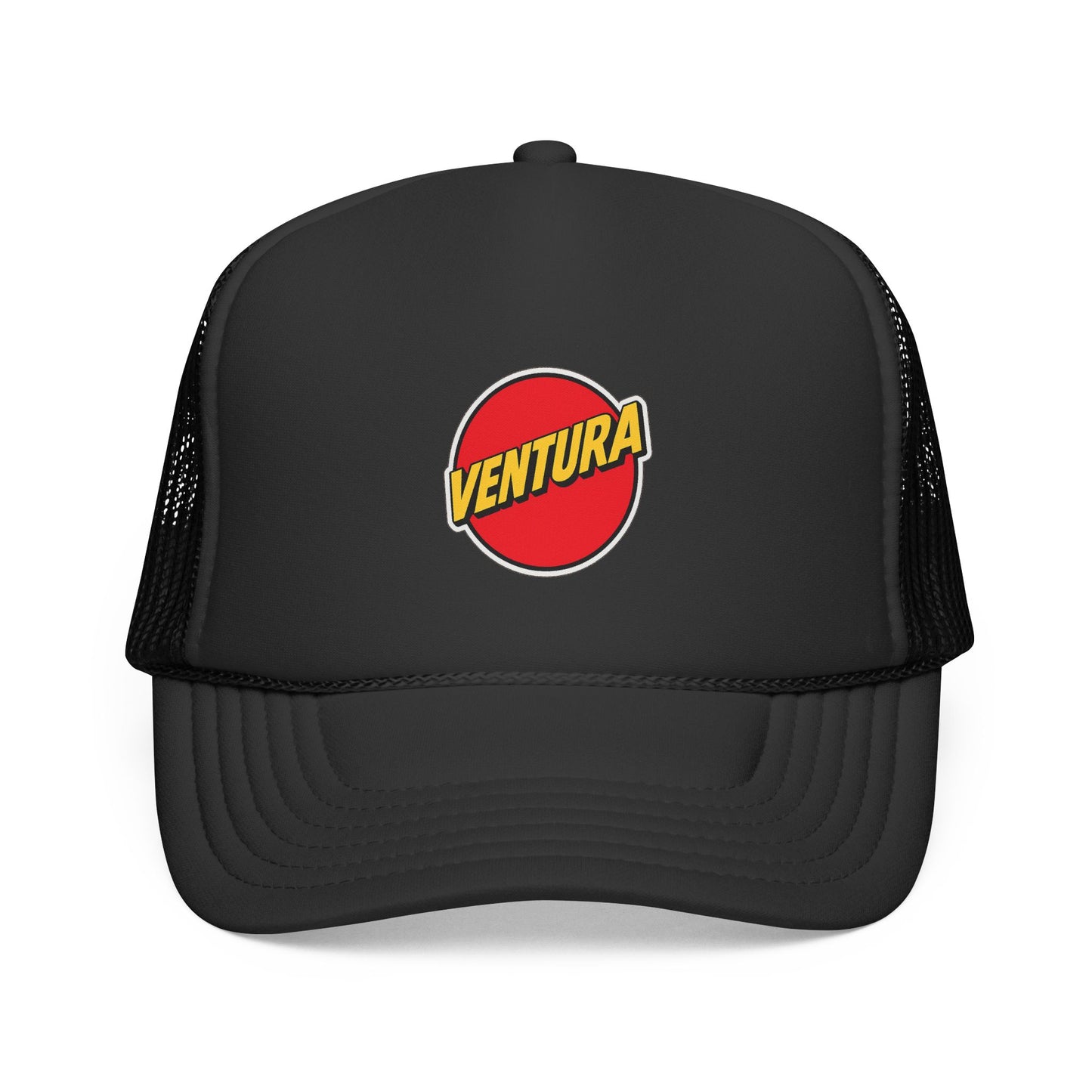 Ventura Patch Trucker Cap — Vintage Surf Logo Mesh Hat