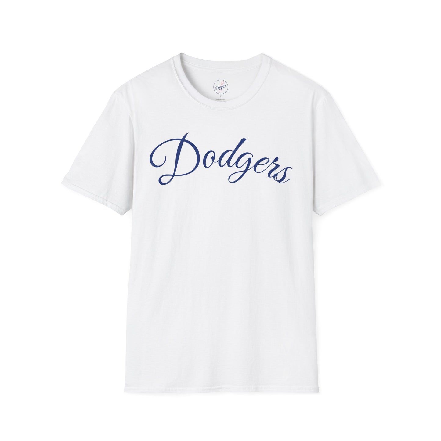 Dodgers Round Logo Back T-Shirt — White