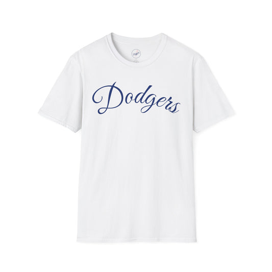 Dodgers Round Logo Back T-Shirt — White