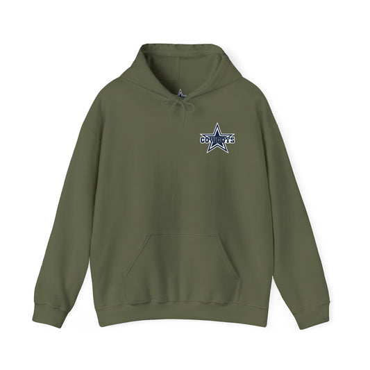Dallas Cowboys Hoodie — Team Logo Fan Sweatshirt (Military Green)