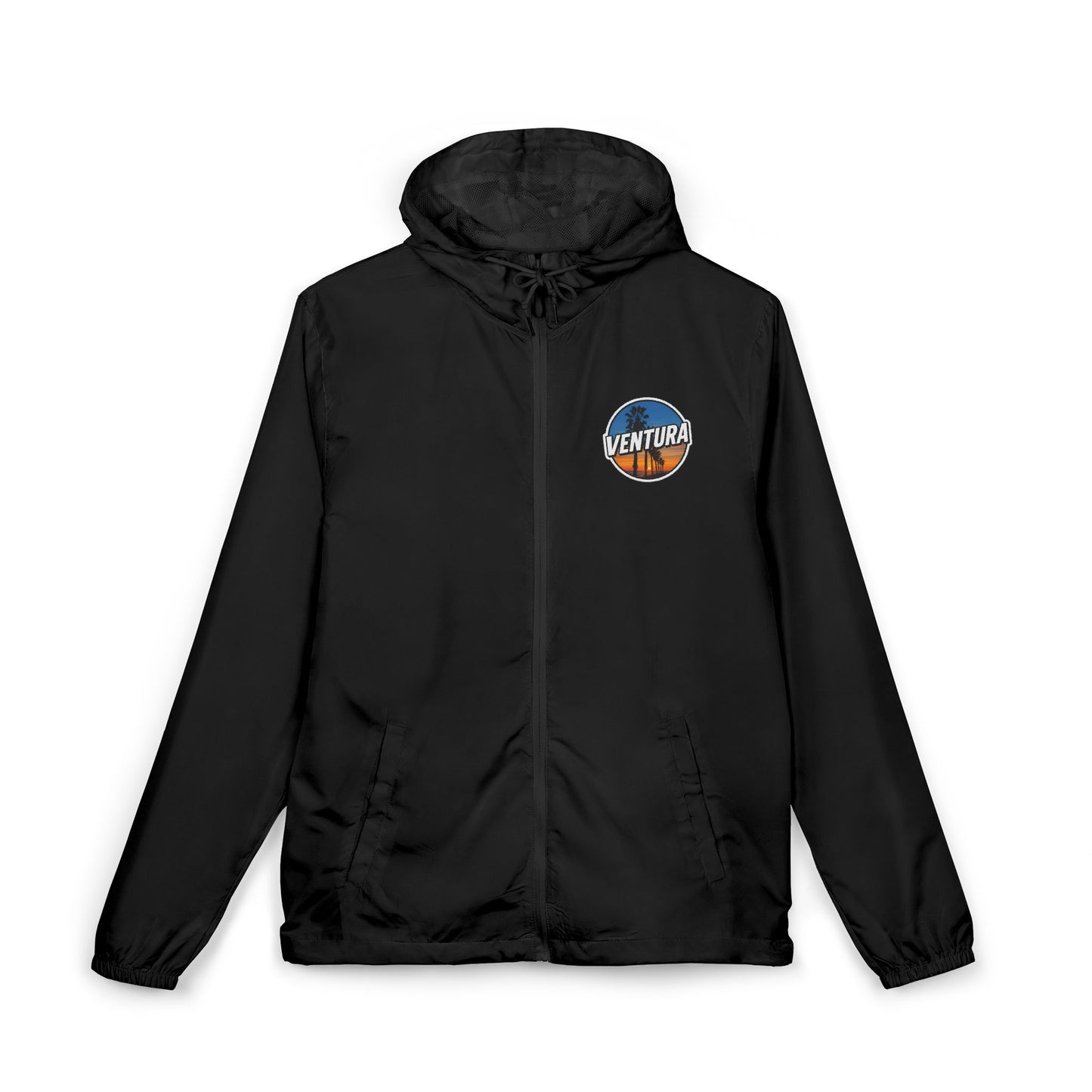 Ventura Surfer's Point Sunset Windbreaker Jacket (Black)