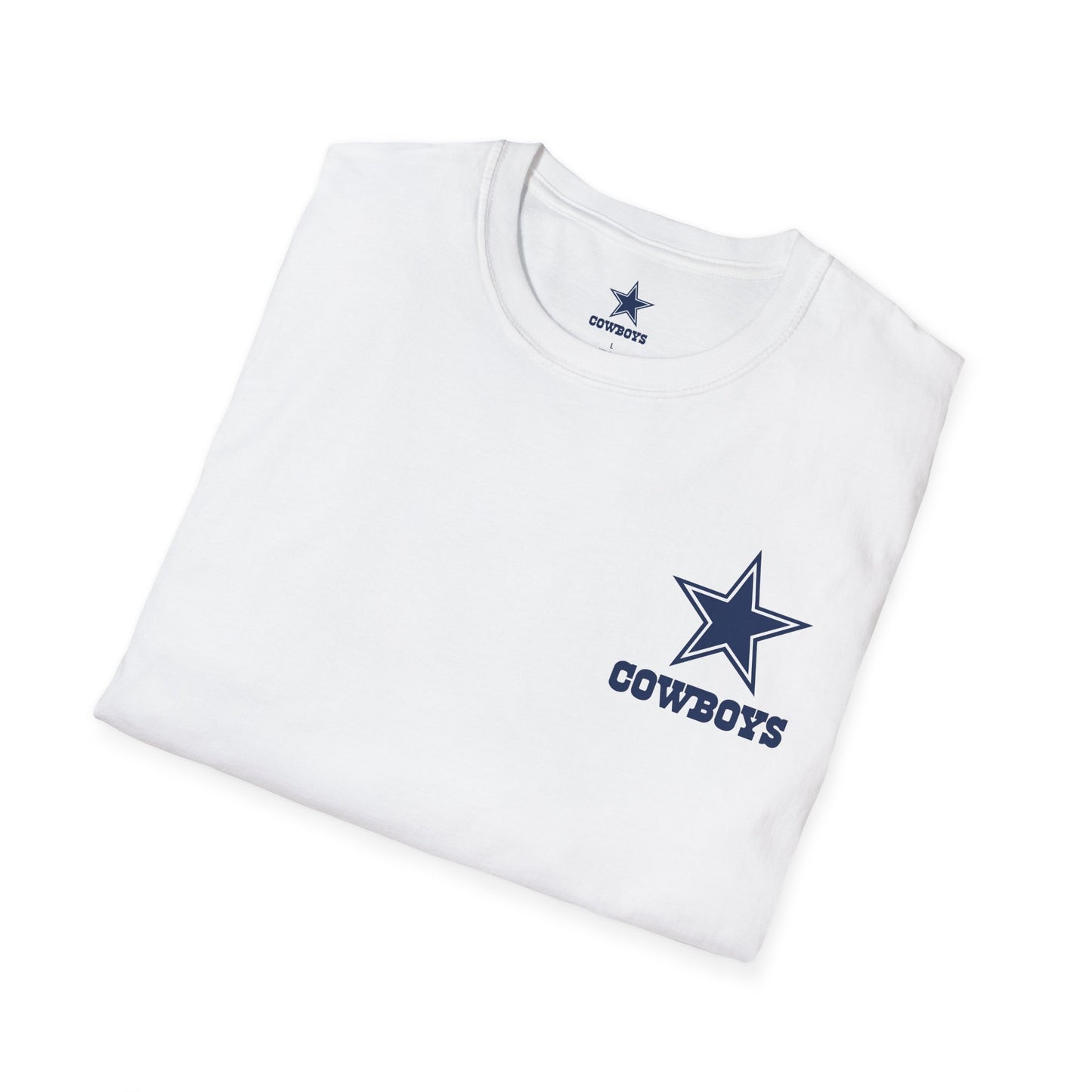 Dallas Cowboys White T-Shirt — Official Team Logo Fan Tee