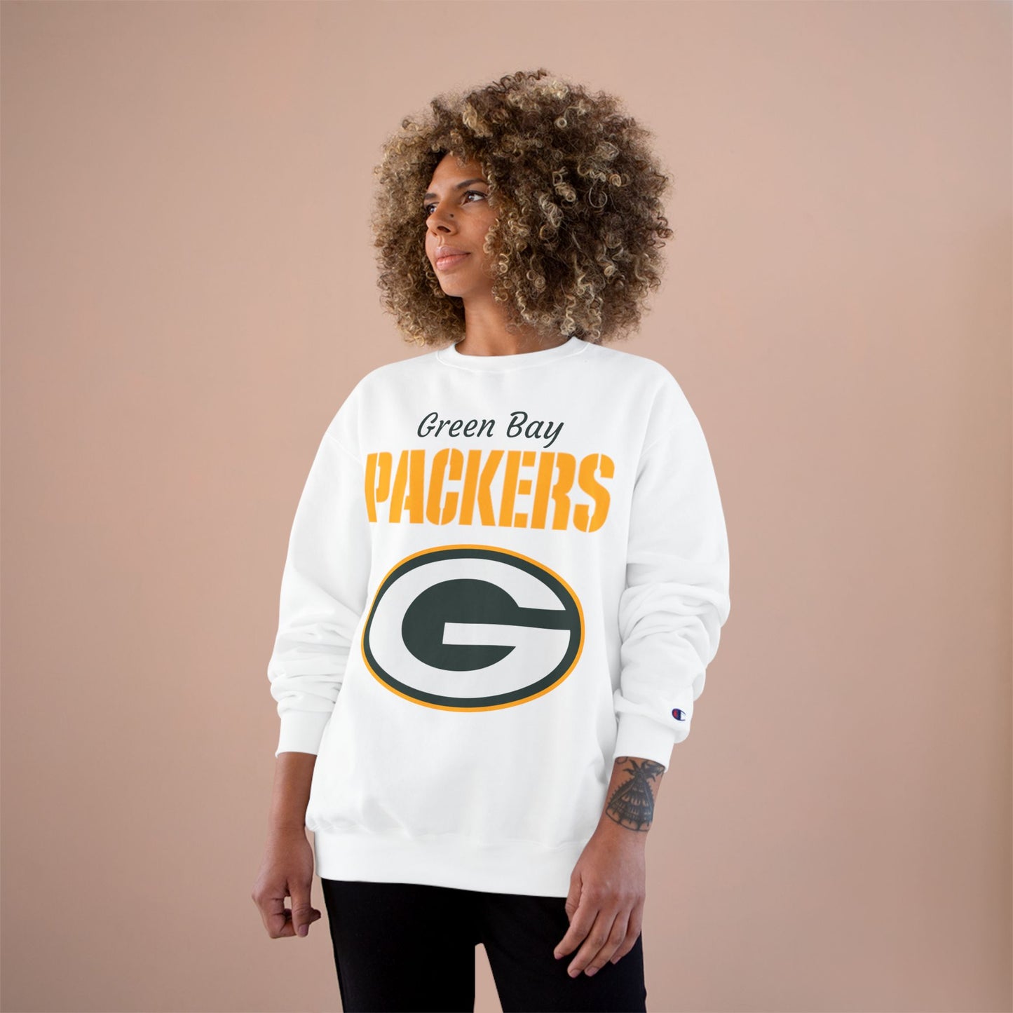 PACKERS Champion Crewneck Sweatshirt (White)