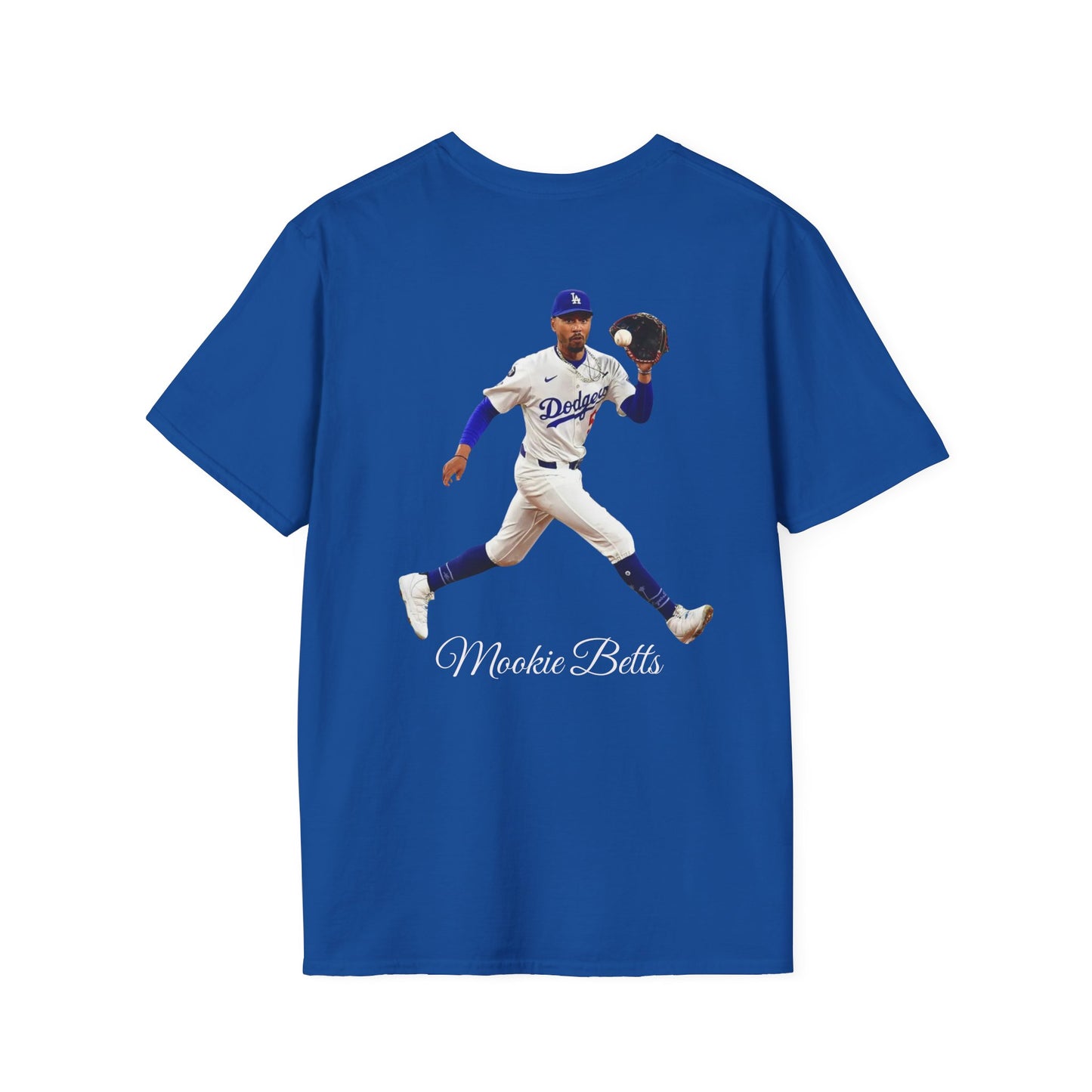 #50 Mookie Betts Los Angeles Dodgers Unisex Softstyle Lightweight T-Shirt