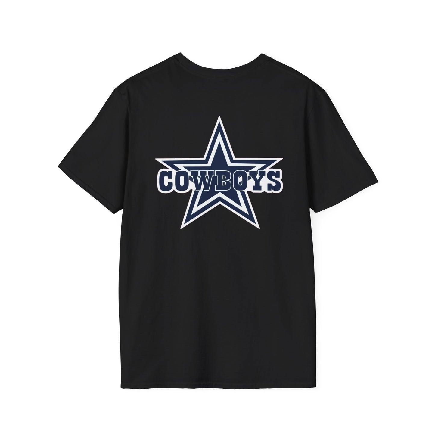 Dallas Cowboys Black T-Shirt — Official Team Logo Fan Tee