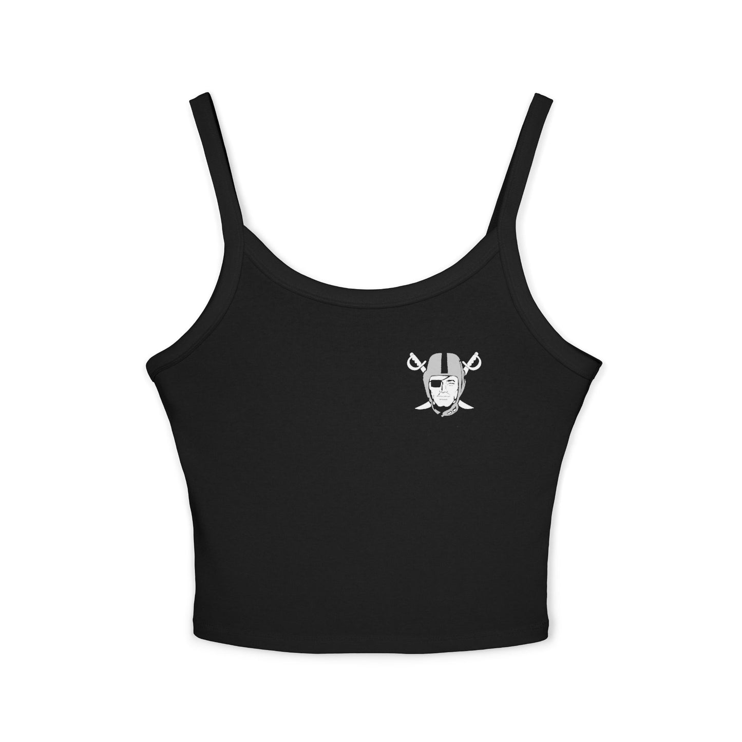 Vintage Football Helmet Tank Top — "Raiders" Retro Sports Crop (2)