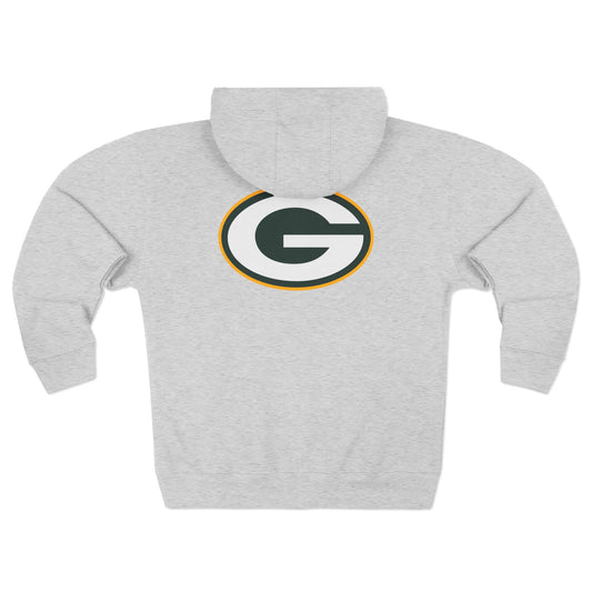 Packers Full‑Zip Sports Grey Hoodie