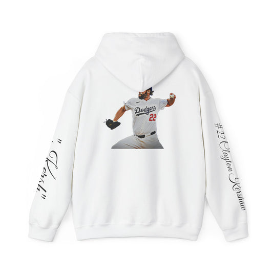 #22 CLAYTON "KERSH" KERSHAW HOODIE (WHITE)