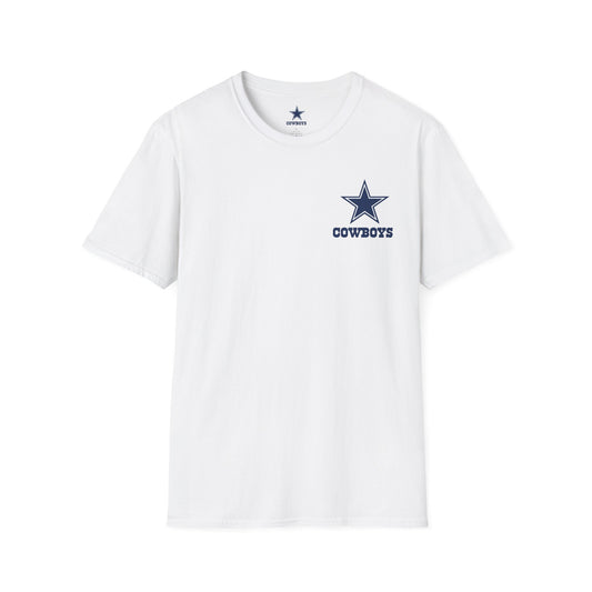 Dallas Cowboys White T-Shirt — Official Team Logo Fan Tee