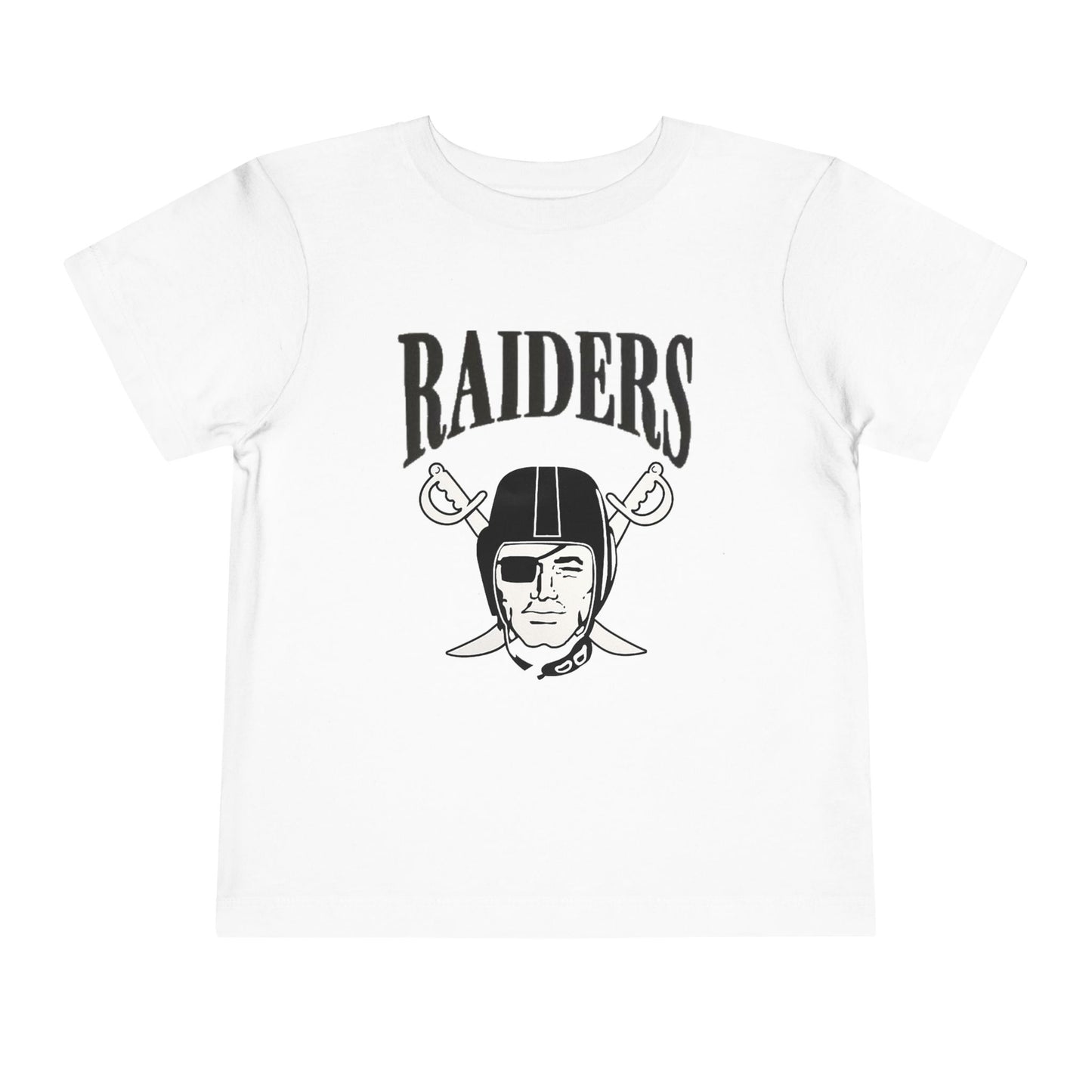 Toddler Raiders Vintage Helmet Football Tee — White