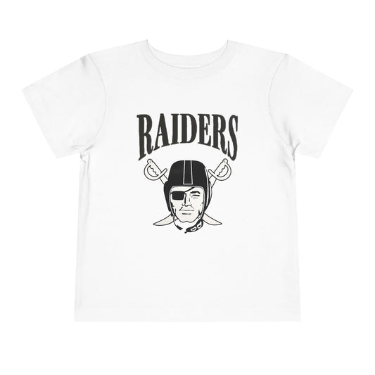 Toddler Raiders Vintage Helmet Football Tee — White