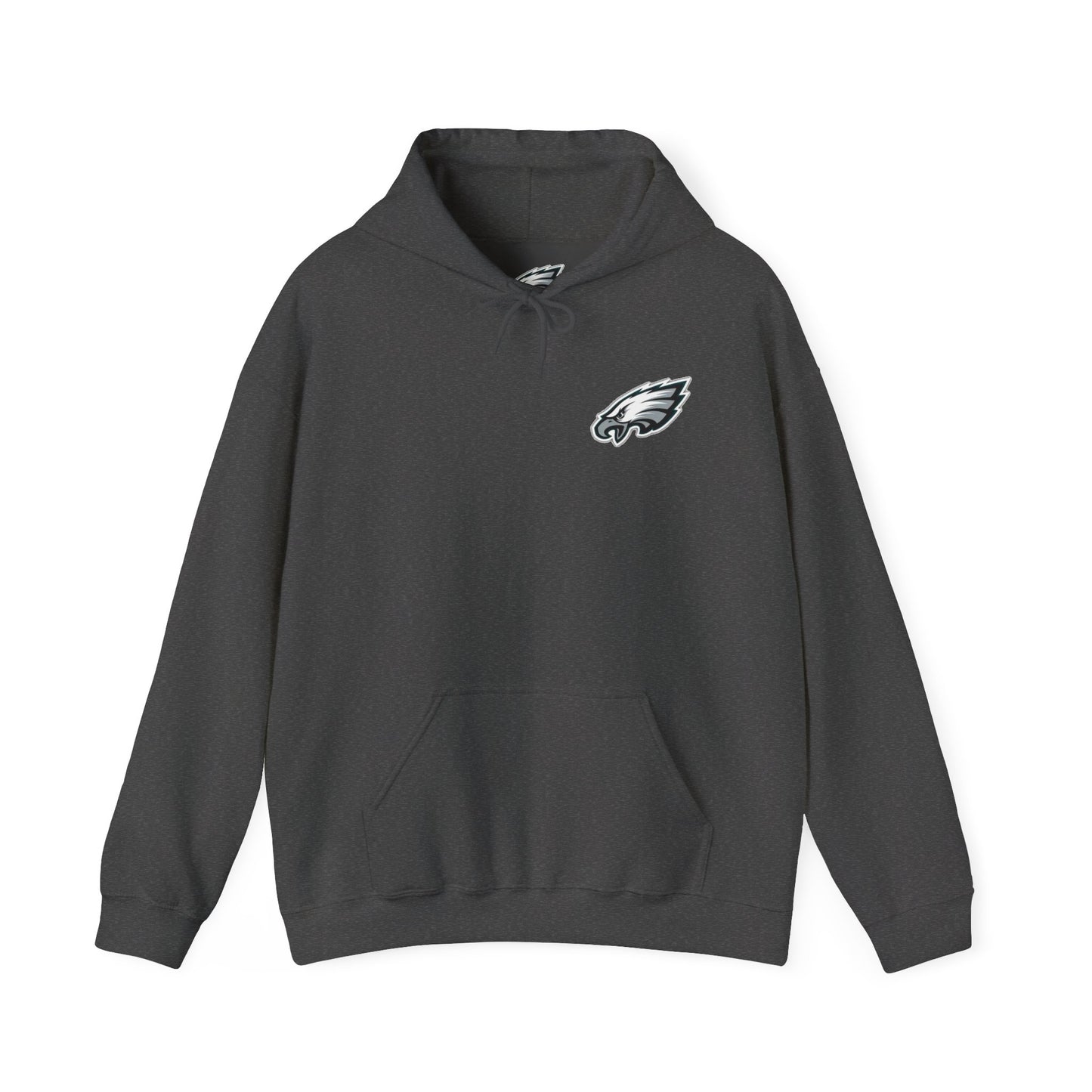 Philadelphia Eagles Hoodie — Team Logo Fan Sweatshirt (Dark Heather)