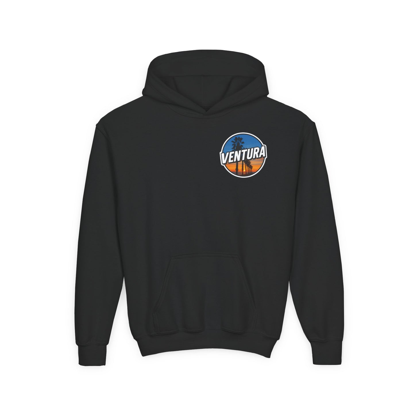 Ventura Surfer's Point Sunset Youth Hoodie — Beach Graphic