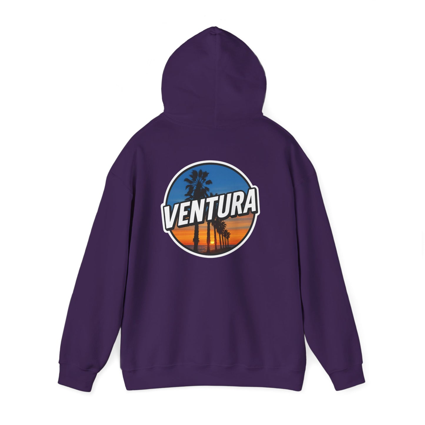 Ventura Surfer's Point Sunset Hoodie — Purple Ventura Sweatshirt