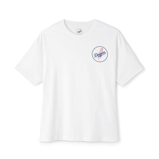 Dodgers Retro Logo Vintage Baseball Tee