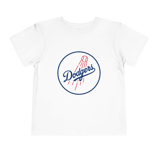 Toddler Dodgers Vintage Helmet Football Tee