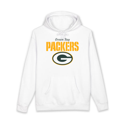 Packers Heavyweight Hoodie — Green Bay Football Pullover (White)