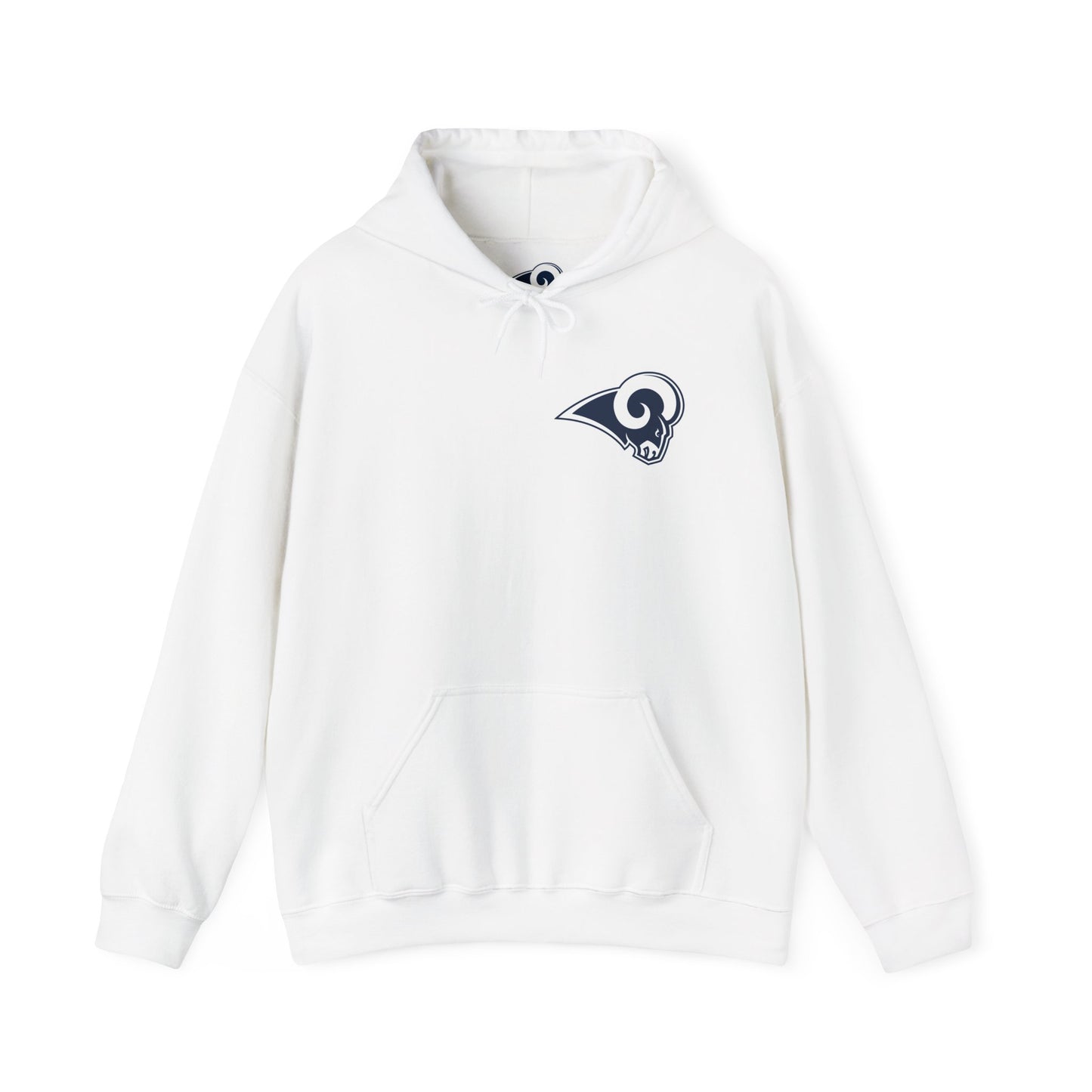 Los Angeles Rams Hoodie — Team Logo Fan Sweatshirt (White)