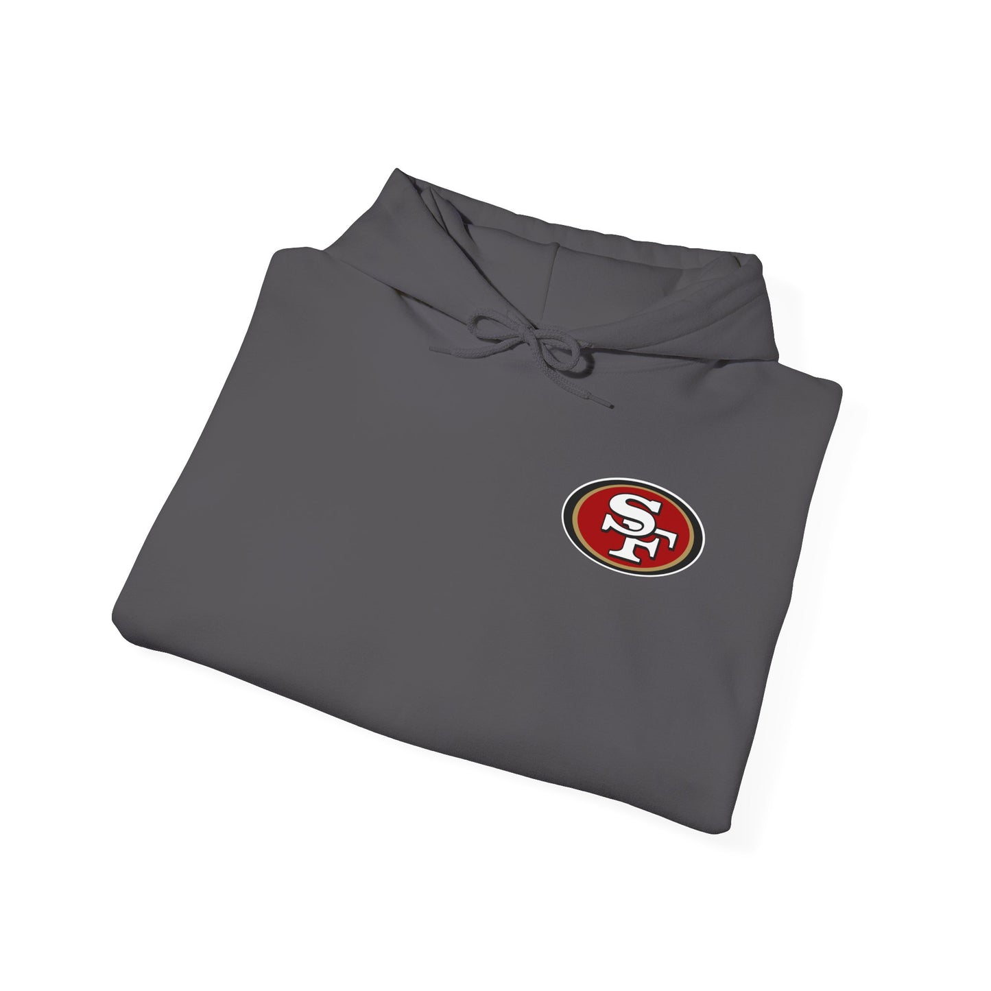 San Francisco 49ers Logo Hoodie — Team Sweatshirt for Fans (Charcoal)