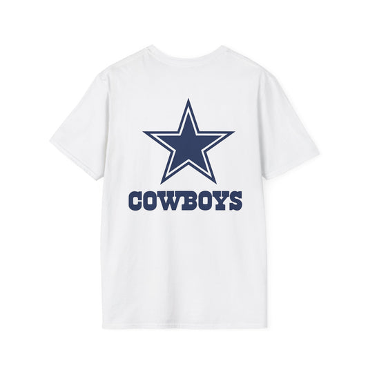 Dallas Cowboys White T-Shirt — Official Team Logo Fan Tee