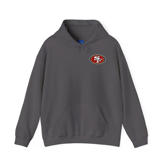 San Francisco 49ers Logo Hoodie — Team Sweatshirt for Fans (Charcoal)