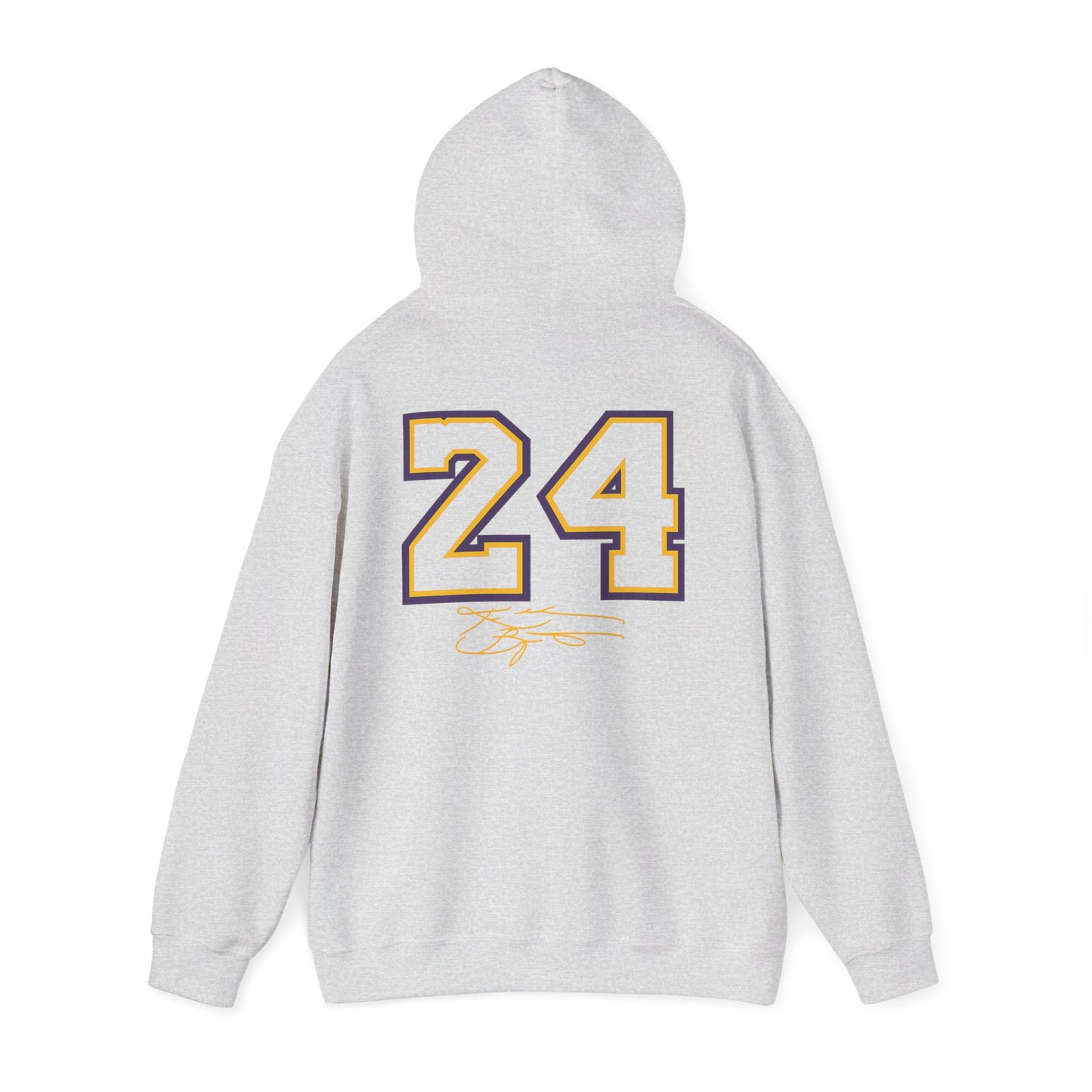 24 Mamba 'The GOAT' Midweight Hoodie — Basketball Fan Sweatshirt (Ash)