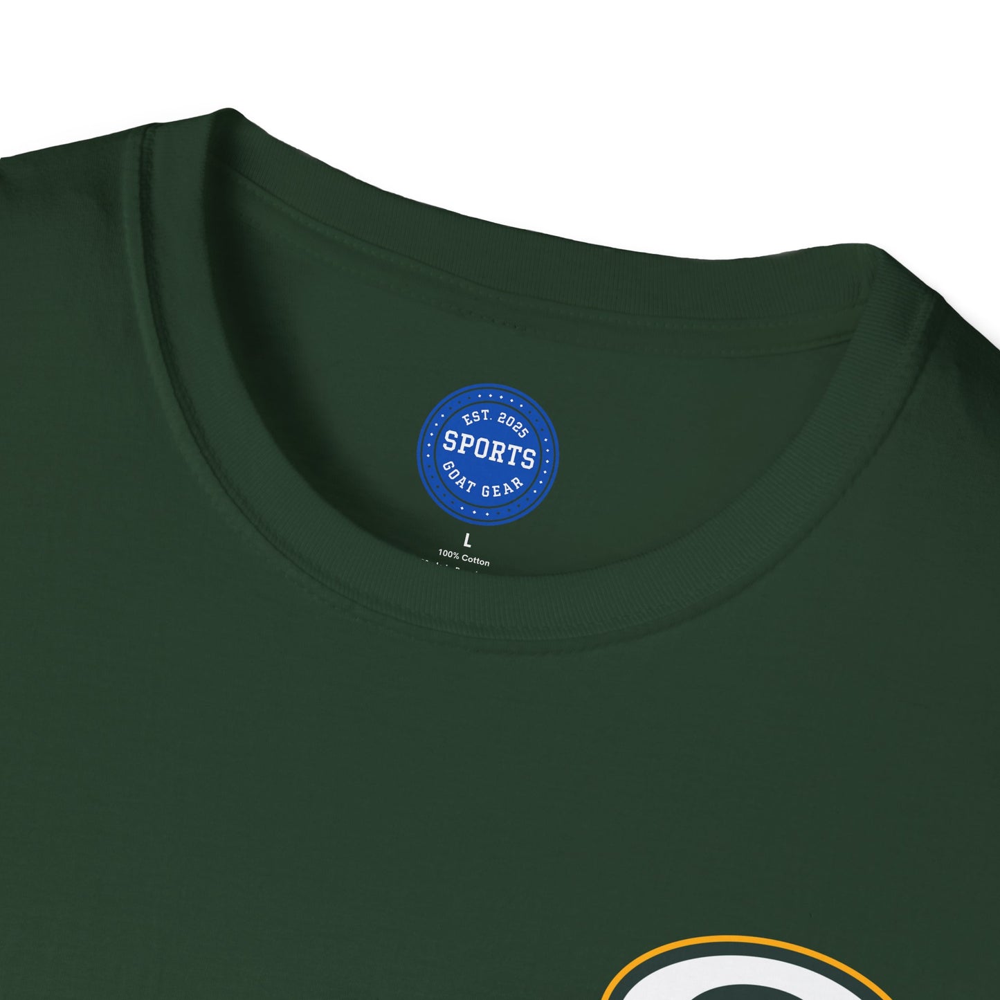 #12 Aaron Rodgers Green Bay Packers Forest Green Logo T-Shirt — Fan Tee
