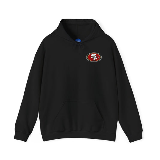 San Francisco 49ers Logo Hoodie — Team Sweatshirt for Fans (Black)