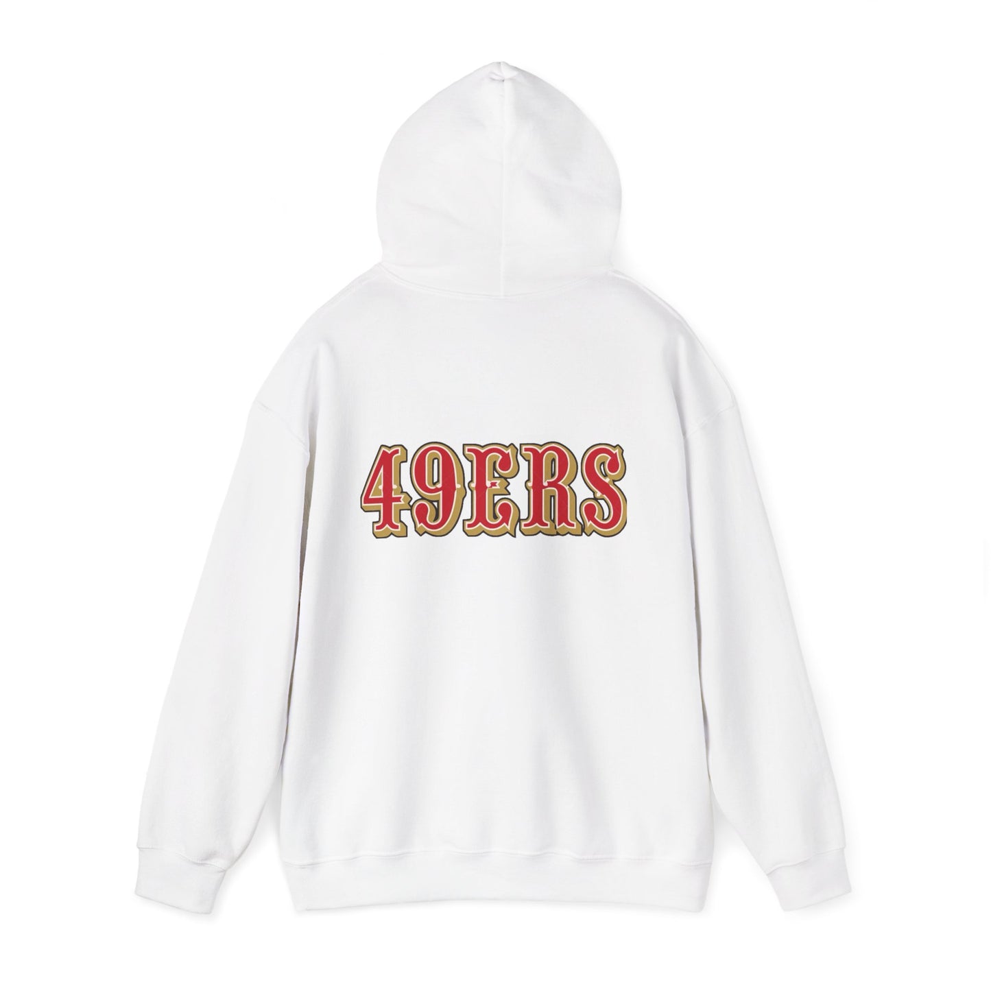 San Francisco 49ers Logo Hoodie — Team Sweatshirt for Fans (White)