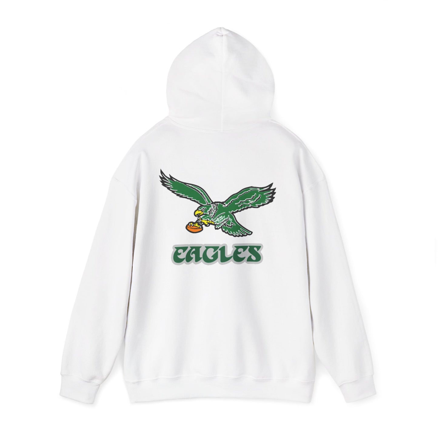 Philadelphia Eagles Hoodie — Team Logo Fan Sweatshirt (White)