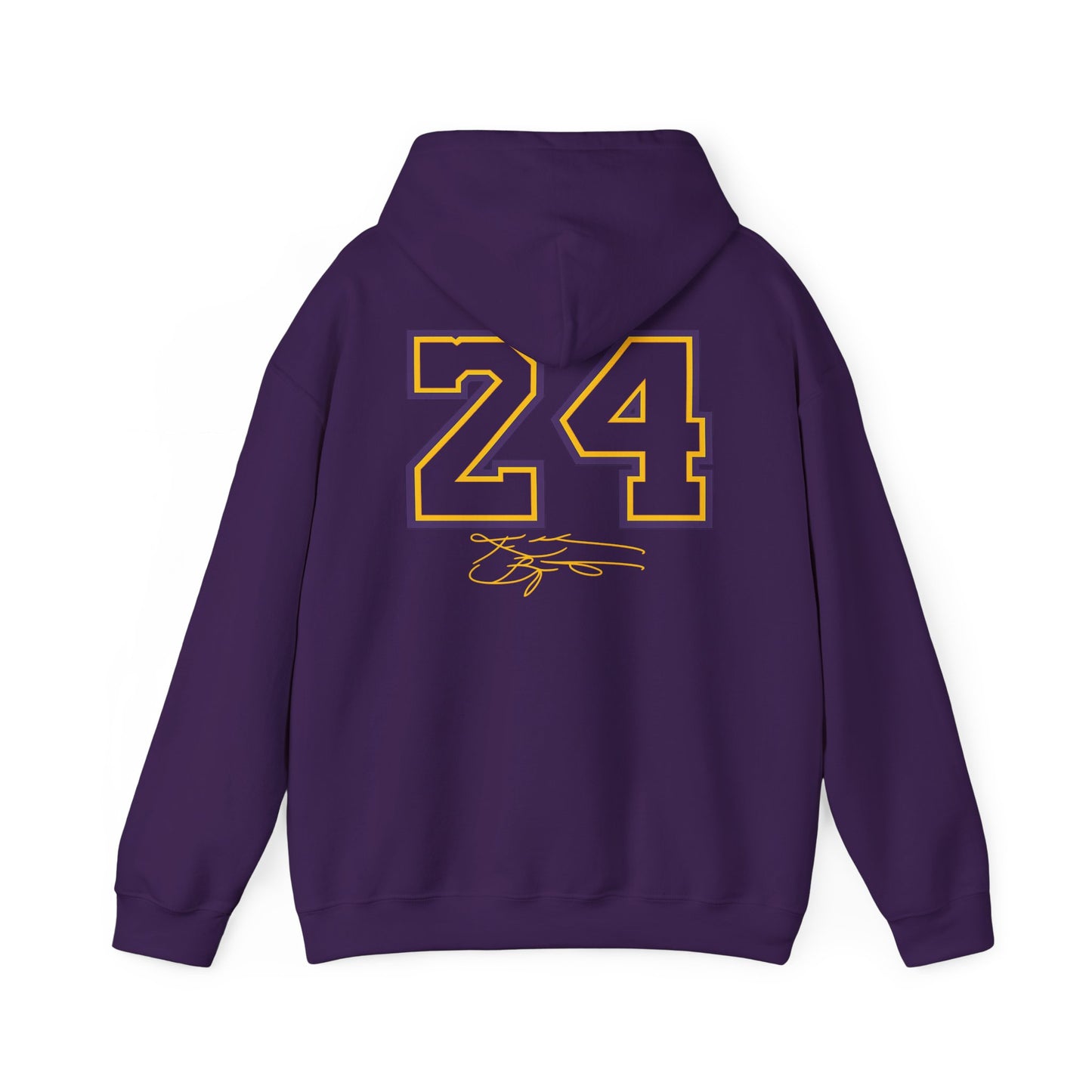 24 Mamba 'The GOAT' Midweight Hoodie — Basketball Fan Sweatshirt (Purple)