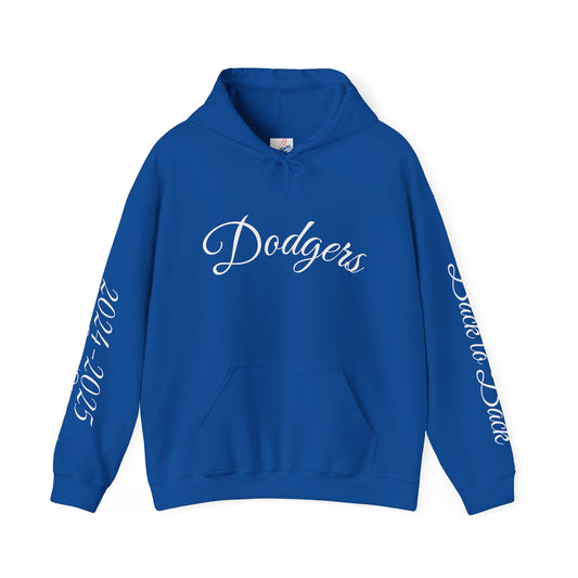 Dodgers Back 2 Back World Series Champion Hoodie (Blue)