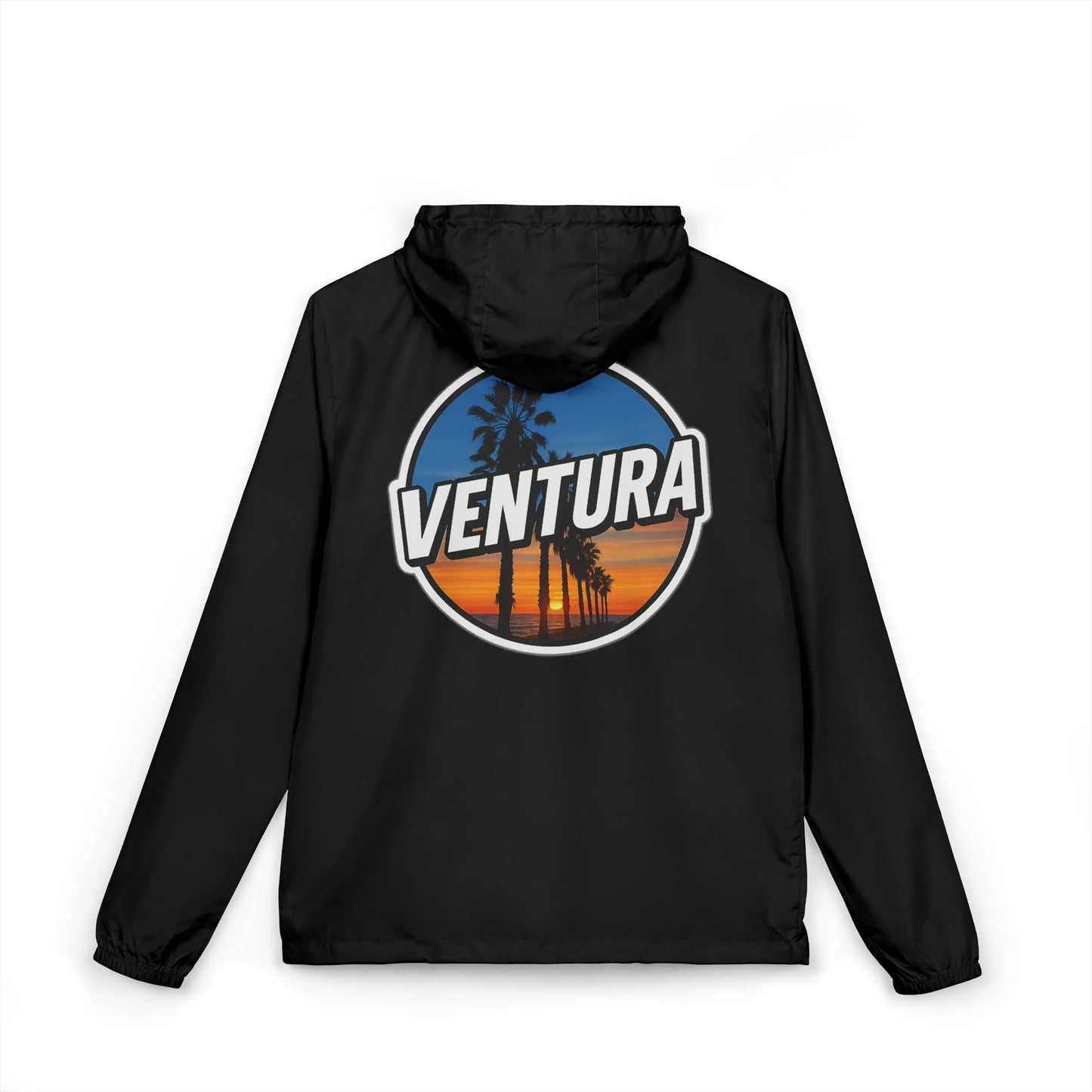 Ventura Surfer's Point Sunset Windbreaker Jacket (Black)