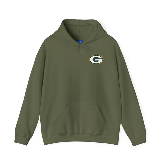 PACKERS Midweight Hoodie — Football Fan Sweatshirt (Military Green)