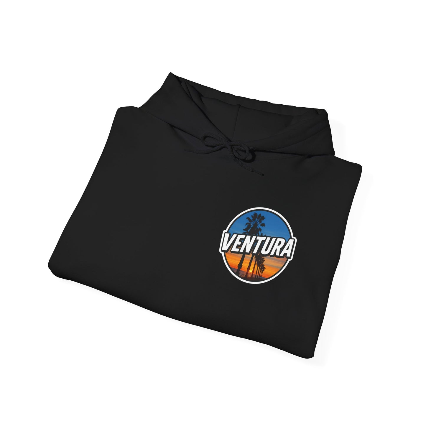 Ventura Surfer's Point Sunset Hoodie — Black Ventura Sweatshirt