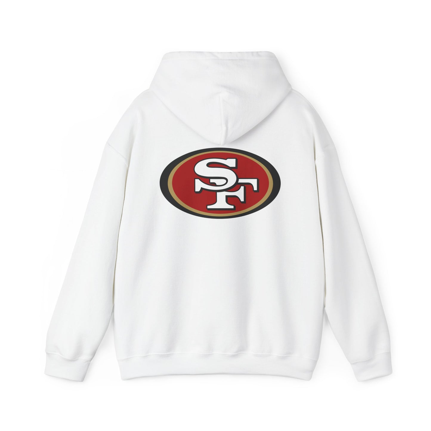 San Francisco 49ers Logo Hoodie — Team Sweatshirt for Fans (White) 2