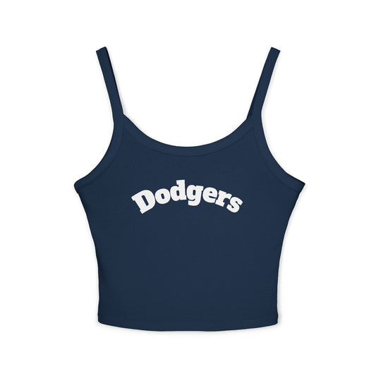 Dodgers Navy Women's Spaghetti Strap Tank Top