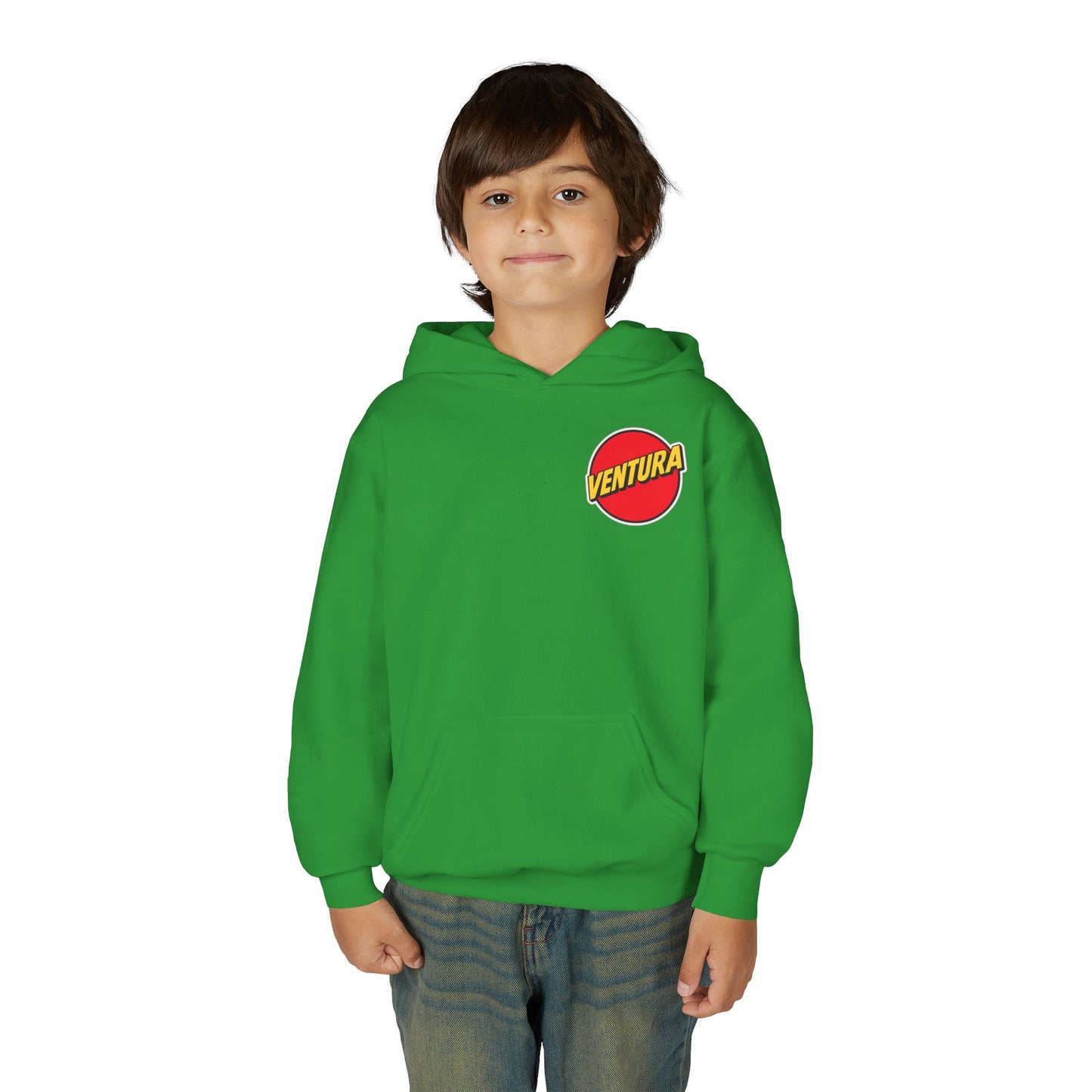 Ventura Red Beach Logo Youth Hoodie — Green