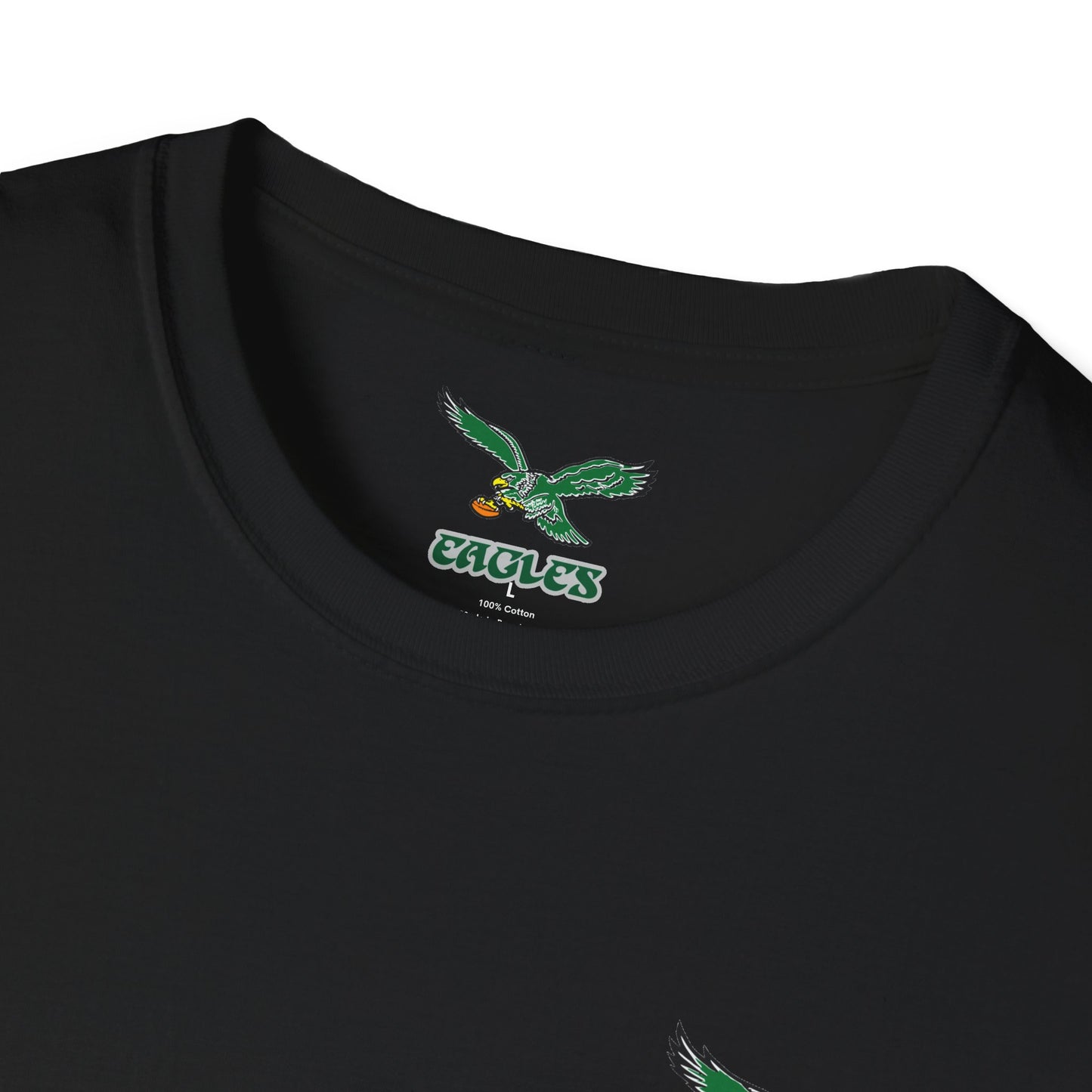 Philadelphia Eagles Vintage Logo Black T-Shirt — Official Team Logo Fan Tee