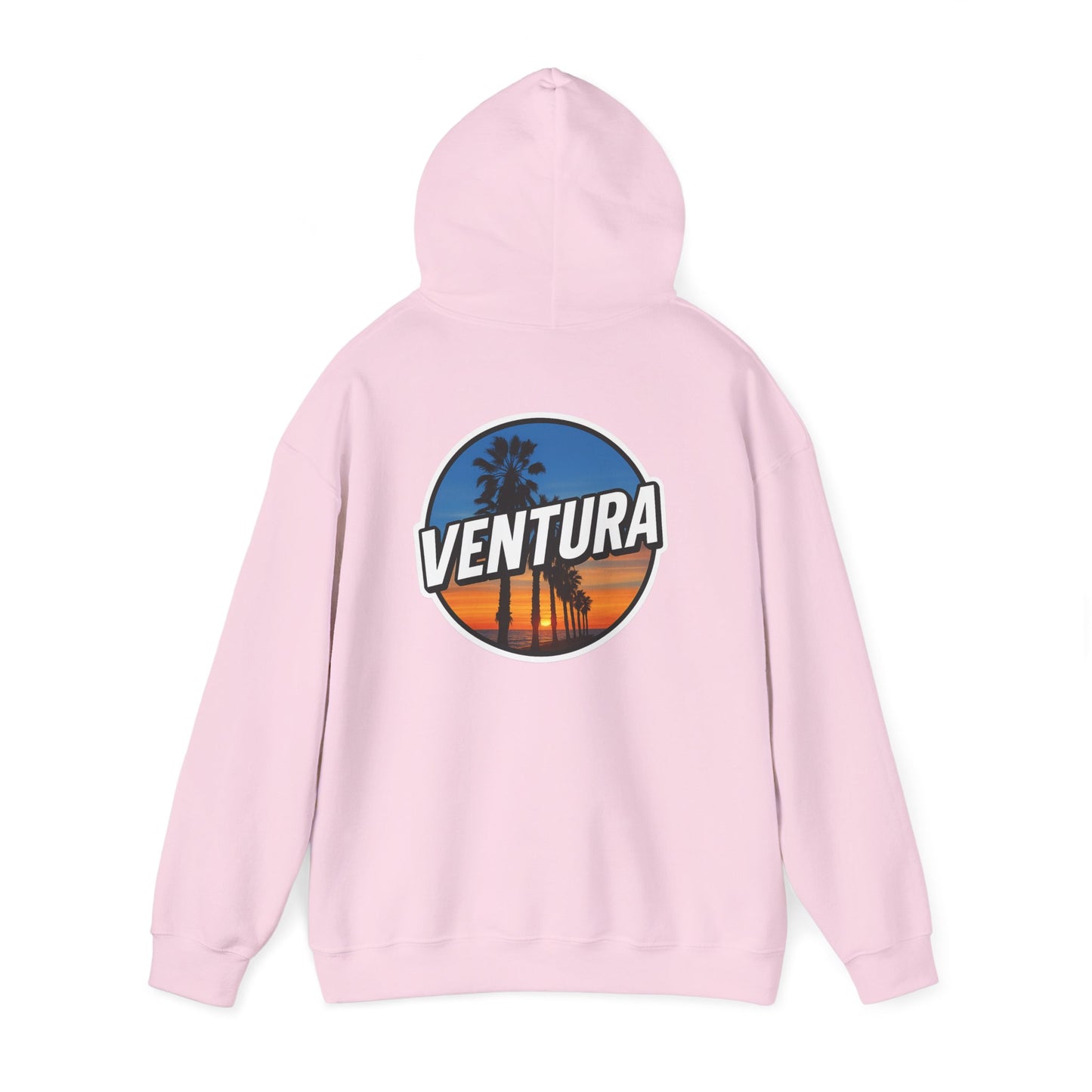 Ventura Surfer's Point Sunset Hoodie — Light Pink Ventura Sweatshirt
