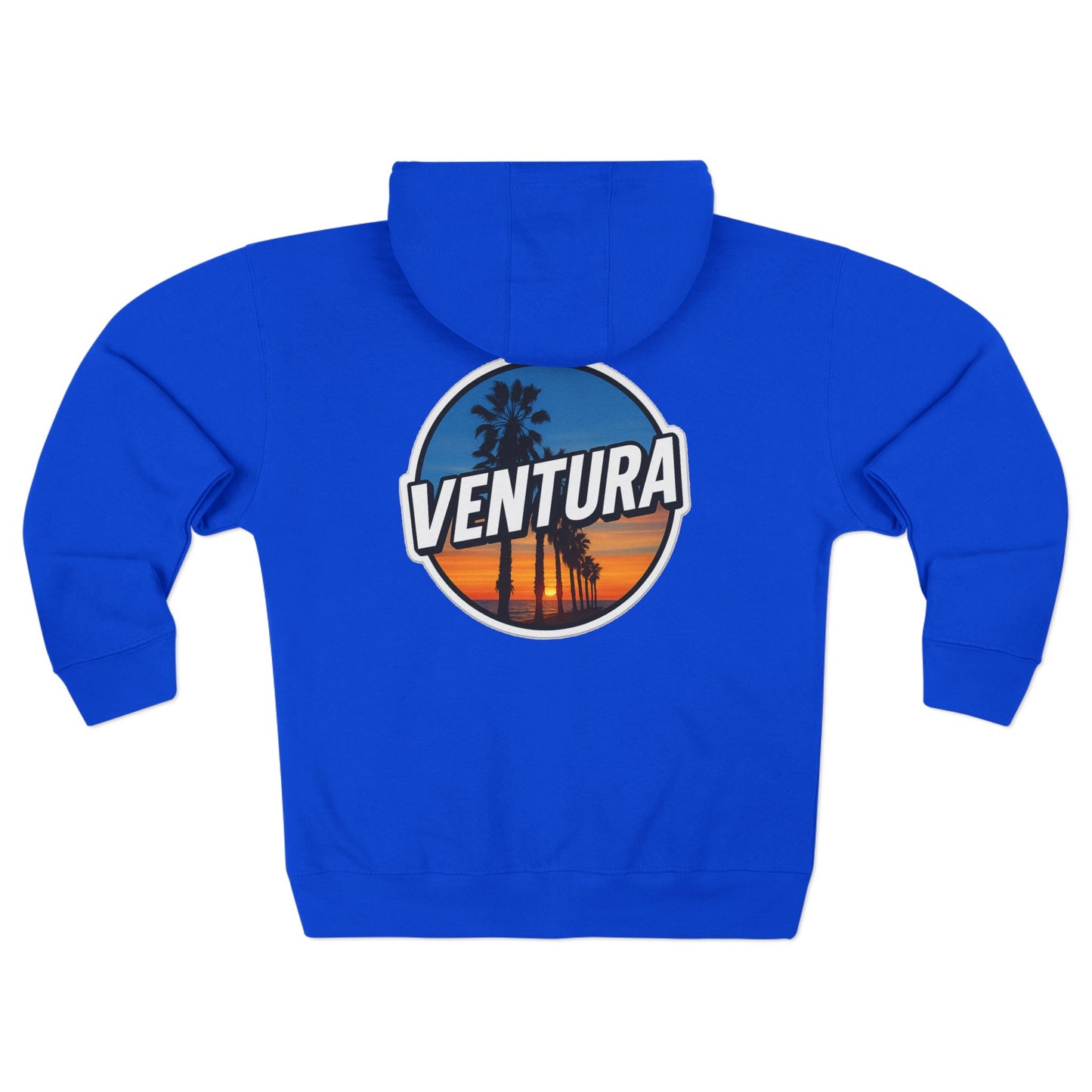 Surfer's Point Ventura Sunset Zip Hoodie — Royal Blue