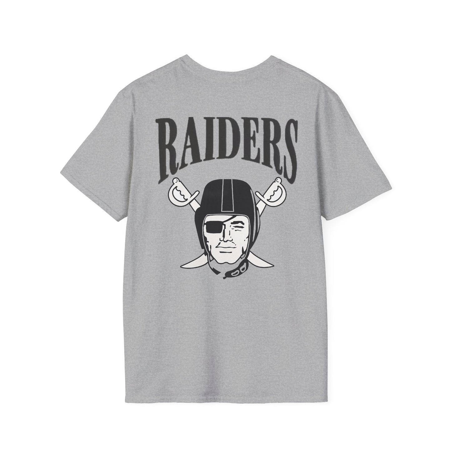 Las Vegas Raiders One Nation Softstyle Lightweight T-Shirt (Sports Grey)