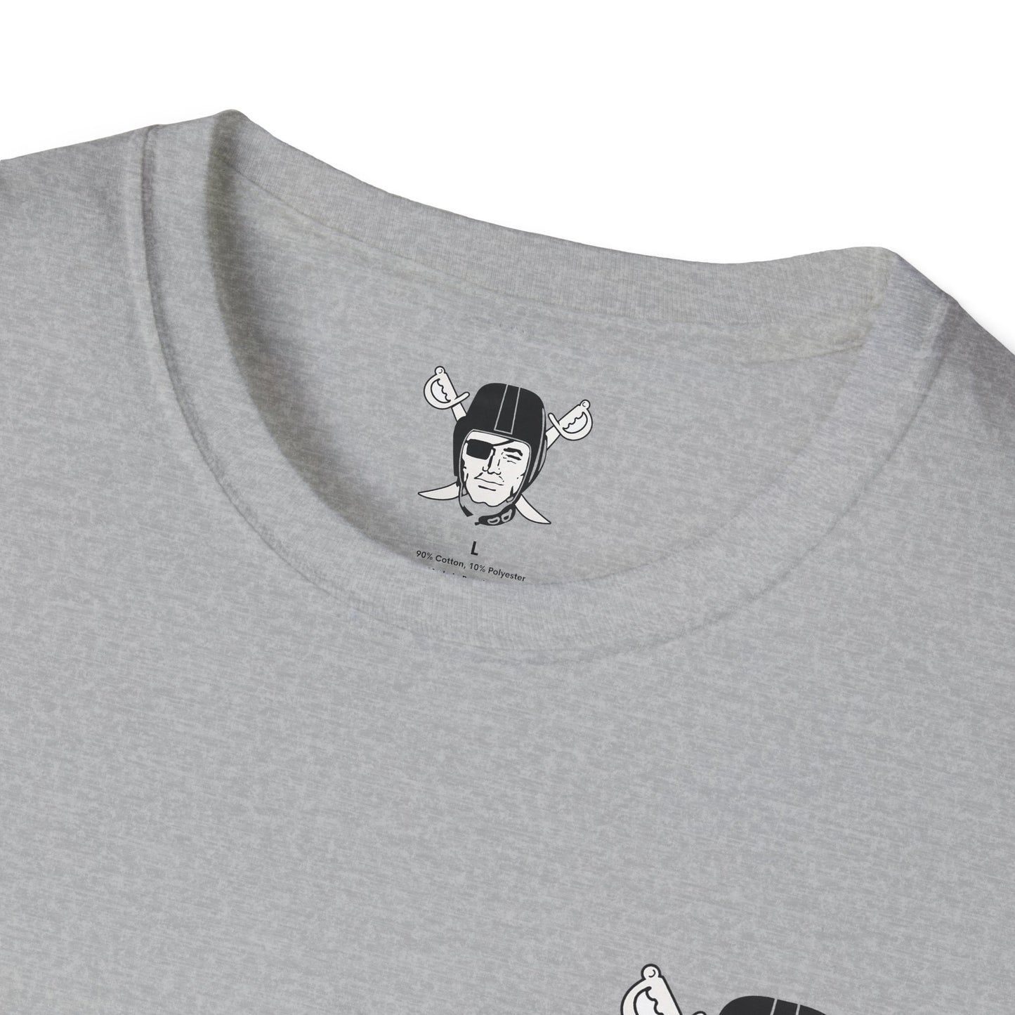 Las Vegas Raiders One Nation Softstyle Lightweight T-Shirt (Sports Grey)