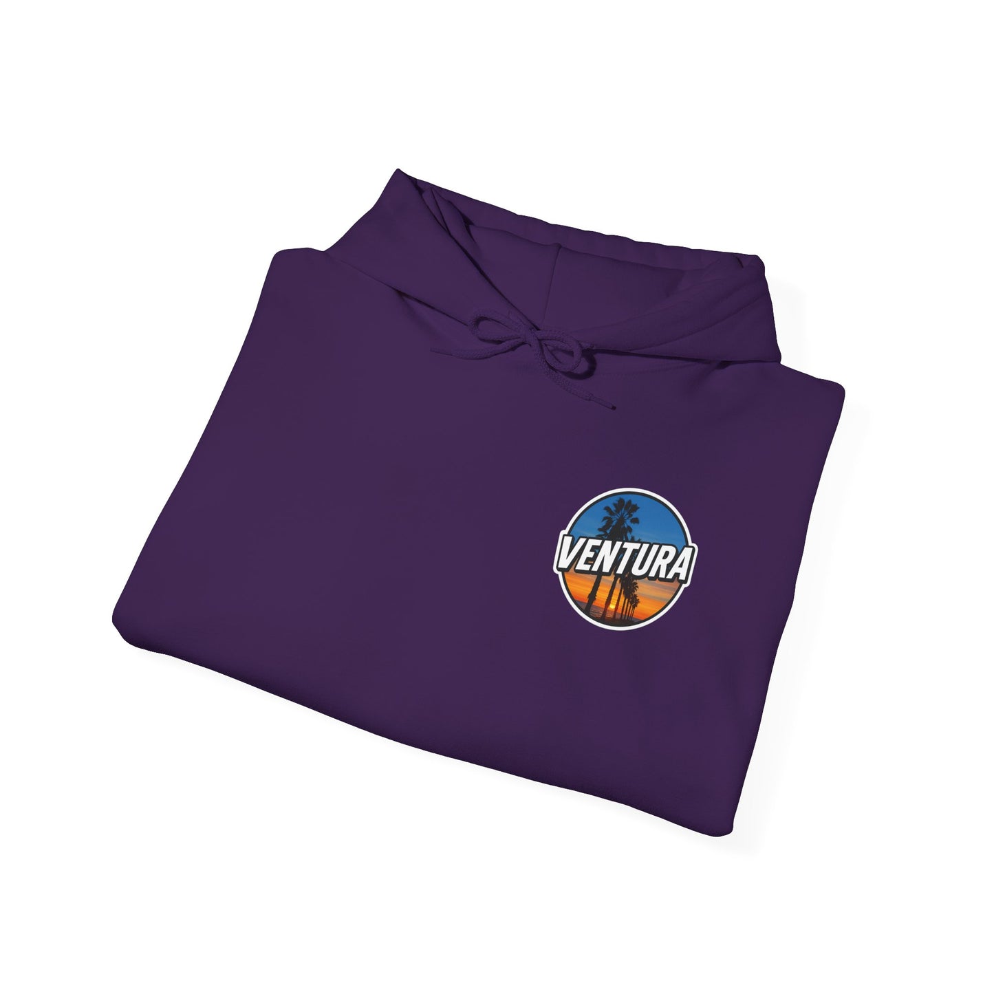 Ventura Surfer's Point Sunset Hoodie — Purple Ventura Sweatshirt