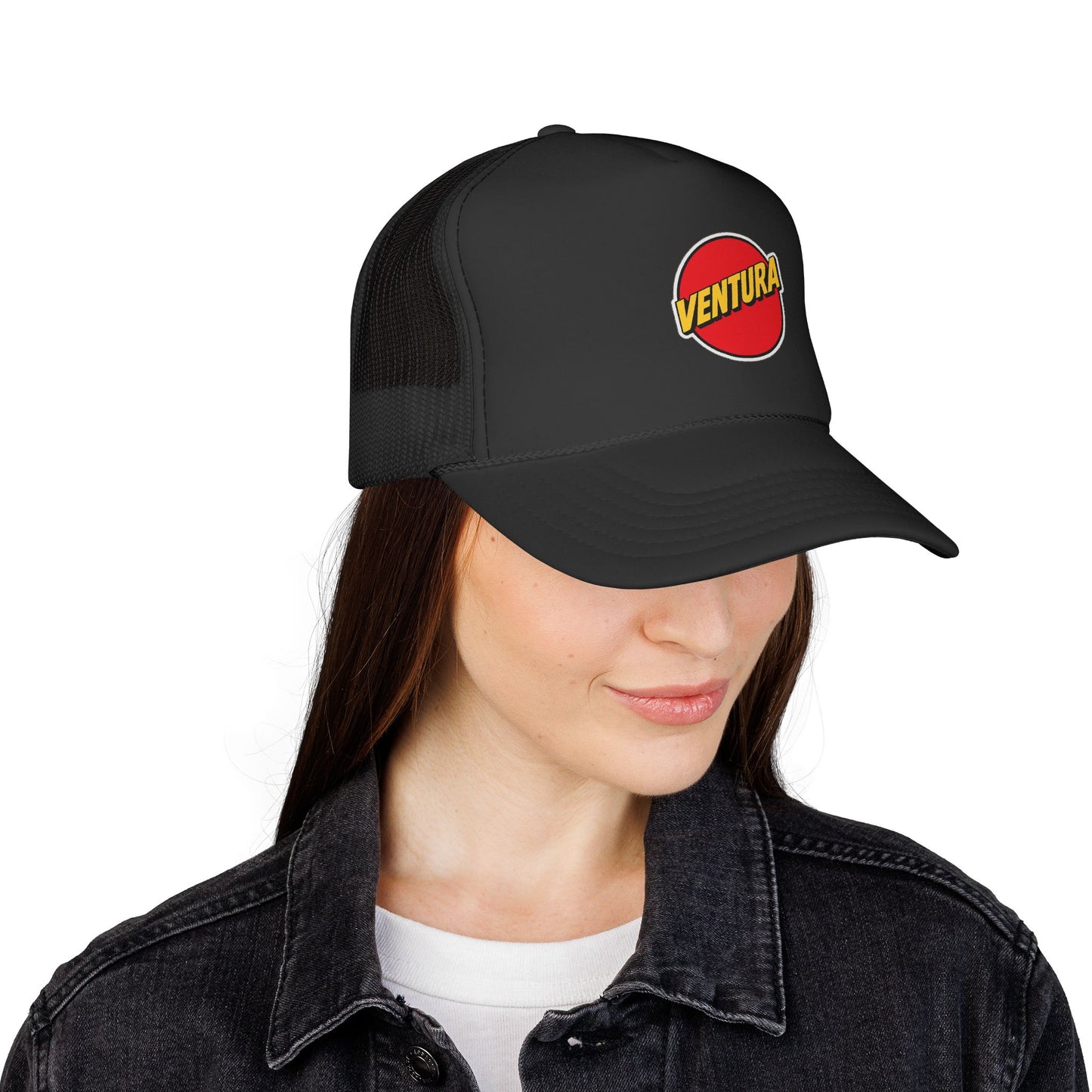 Ventura Patch Trucker Cap — Vintage Surf Logo Mesh Hat